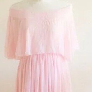 Maternity Photoshoot Pink Dress